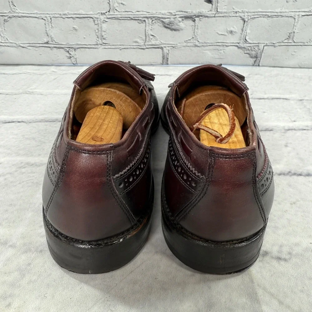 Allen Edmonds‎ Arlington Tassel Loafers Men's 9A Oxblood Burgundy Made USA 3777